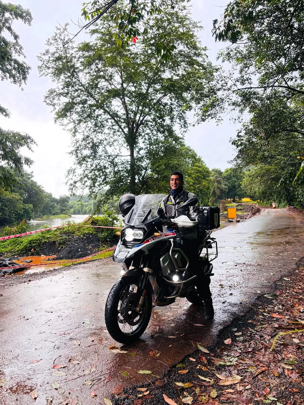 Akshaj on a long motorcycle ride